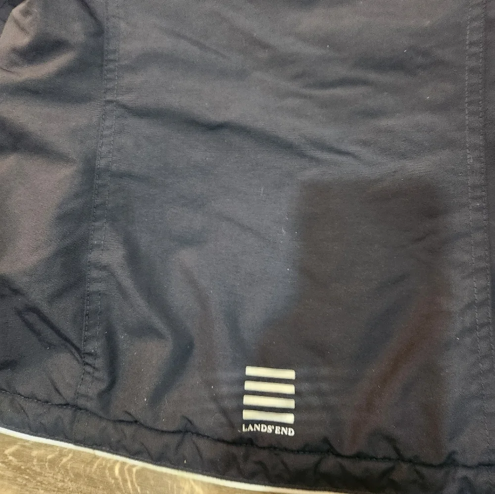 Lands End Jacket Boys Medium Blue Squall Grow-A-Long